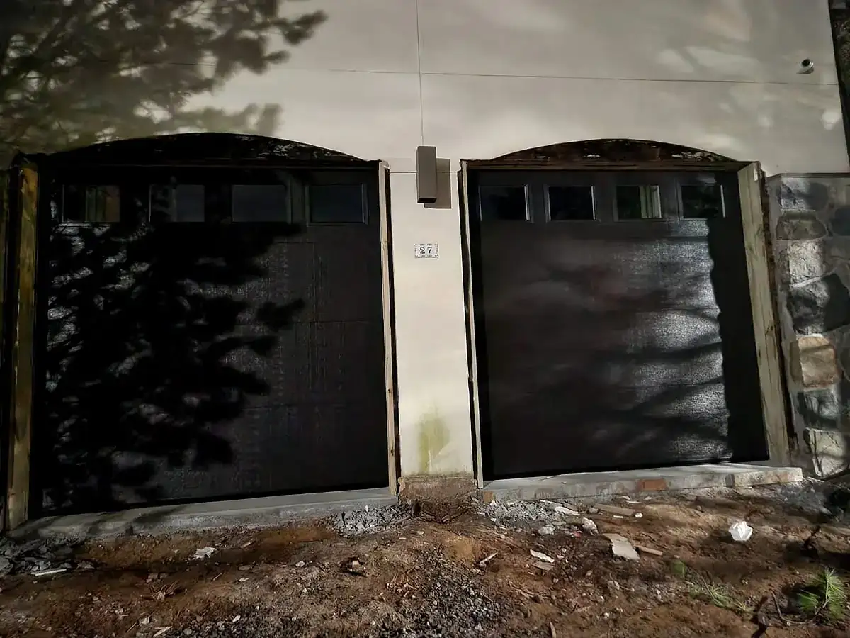 Twin doors ready for replacement